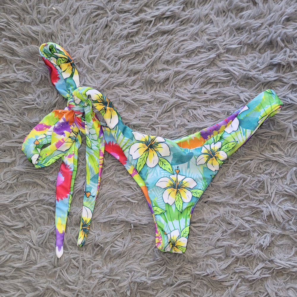 Moana- Floral Bikini with Tie Straps